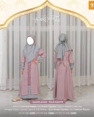 Iffa Gamis Anak Pale Mauve