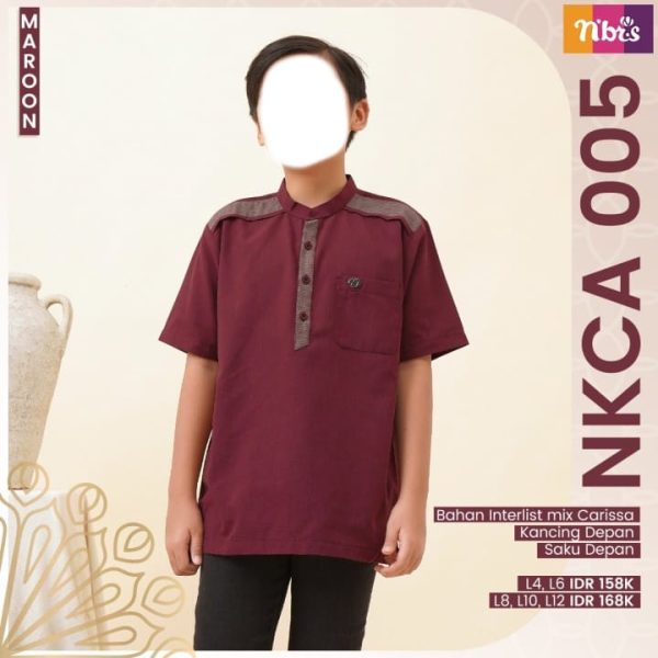 Koko Anak Nibras NKCA 005 Maroon