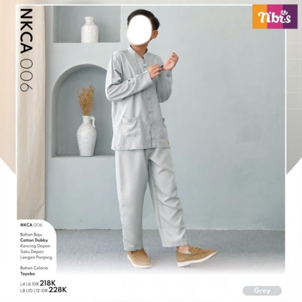 Koko Anak Nibras NKCA 006 Grey