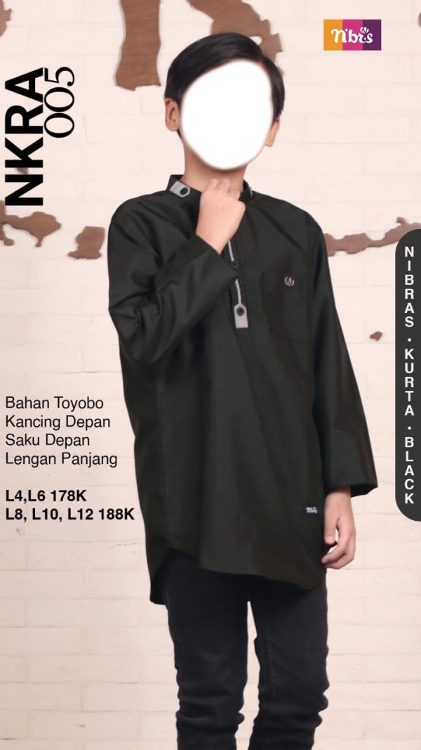 Koko Anak Nibras NKRA 005 Black