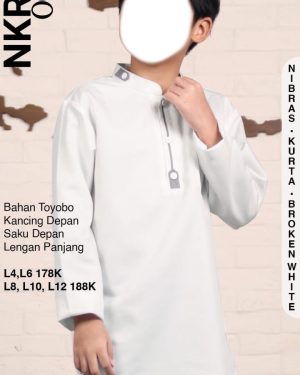 Koko Anak Nibras NKRA 005 Broken White