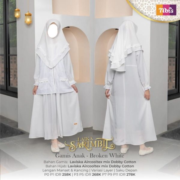 Laika Gamis Anak Broken White