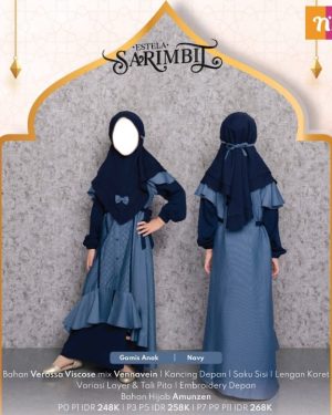 Estela Gamis Anak Navy