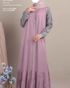 Gamis Nibras NB B194 Light Lilac