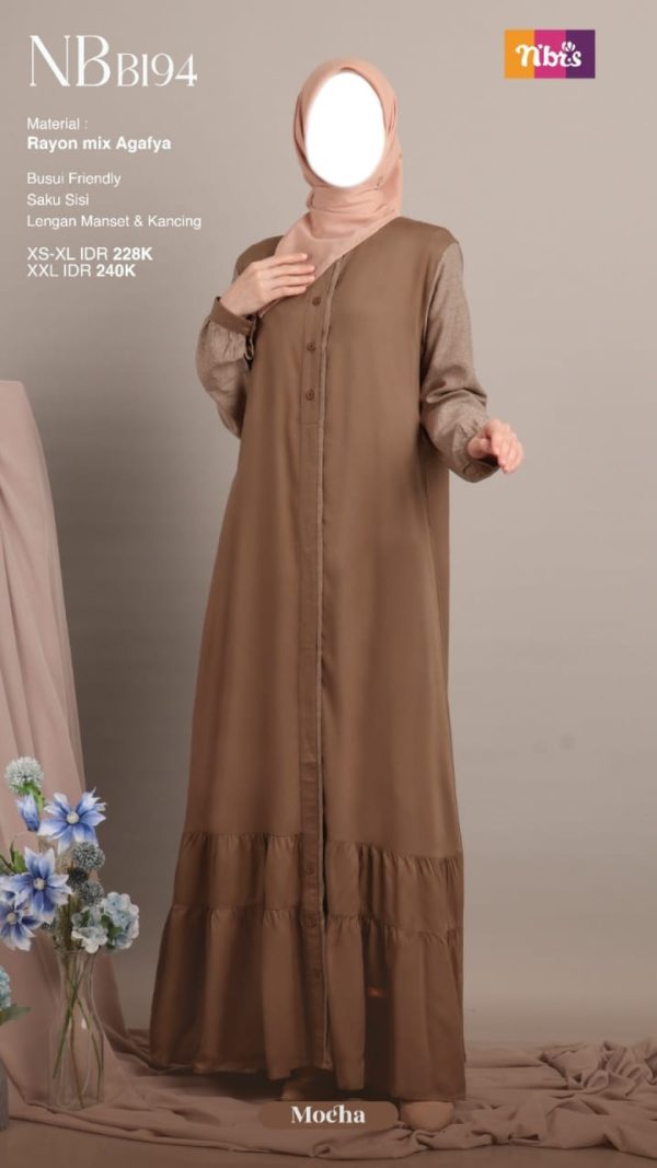 Gamis Nibras NB B194 Mocha