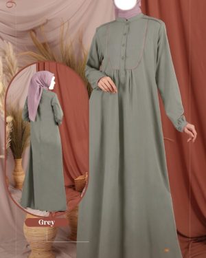 Gamis Nibras NB B196 Grey