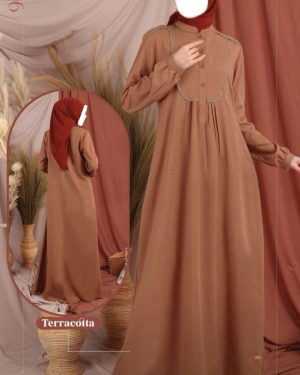 Gamis Nibras NB B196 Terracotta