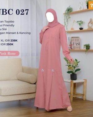 Gamis Nibras NBC 027 Pink Rose