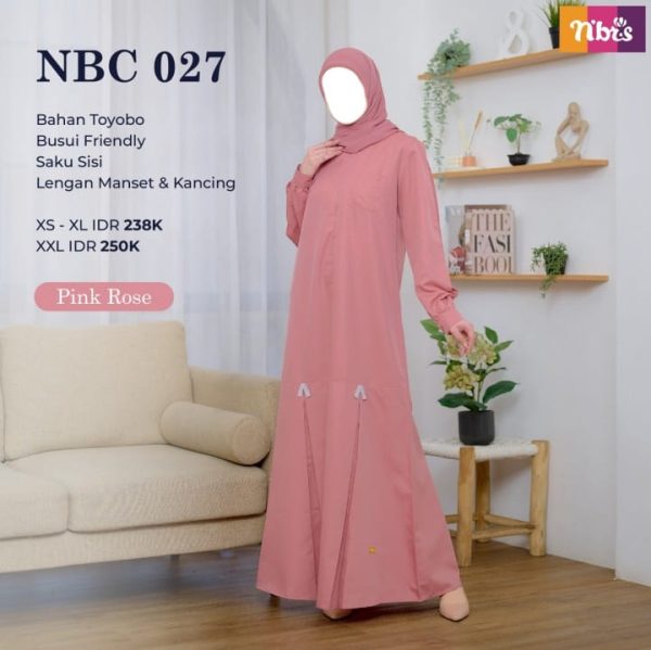 Gamis Nibras NBC 027 Pink Rose