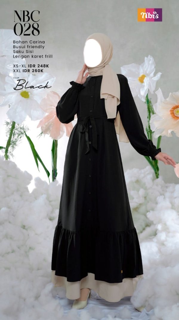 Gamis Nibras NBC 028 Black