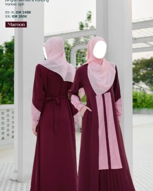 Gamis Nibras NS 087 Maroon