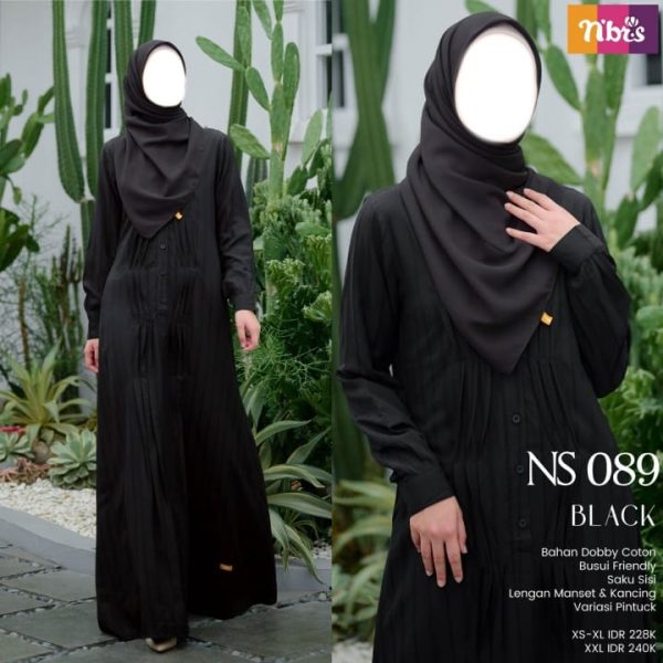 Gamis Nibras NS 089 Black