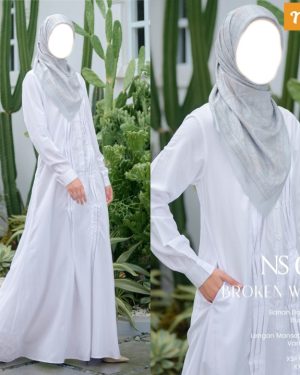 Gamis Nibras NS 089 Broken White