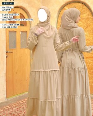 Gamis Nibras NS 091 Khaki