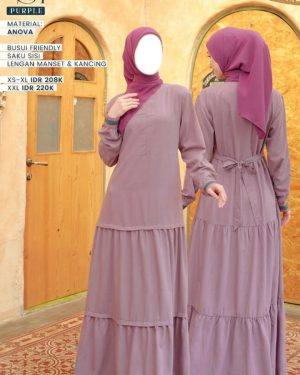 Gamis Nibras NS 091 Purple