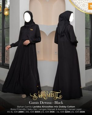 Laika Gamis Black