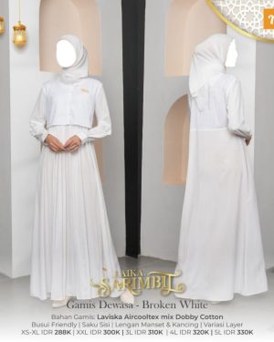 Laika Gamis Broken White