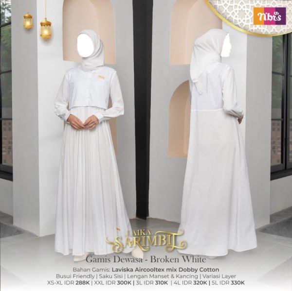 Laika Gamis Broken White